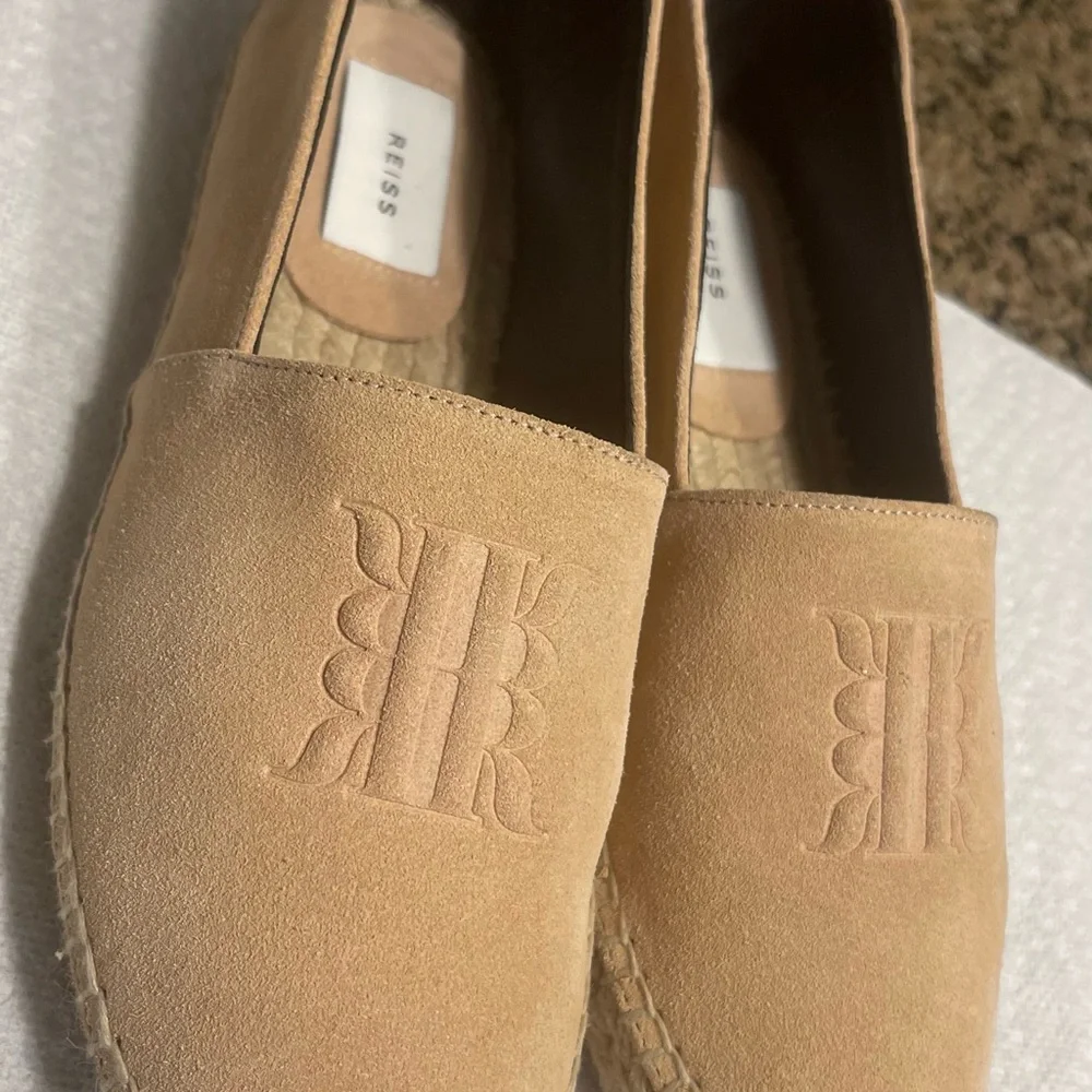 Reiss Tan Espadrilles Slip-On Women's Shoes